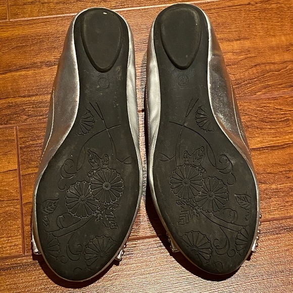 Silver Metallic Flats - Picture 2 of 3